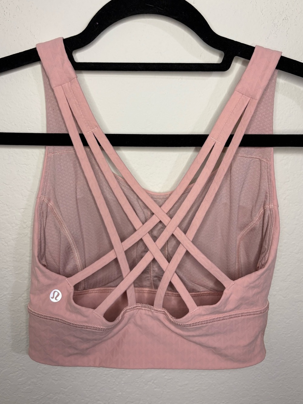 Lululemon Pink Free to Be Elevated Strappy Sports Bra size 4